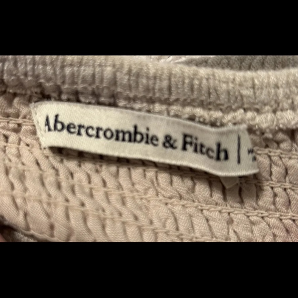 SOLD//  NEW/NWT! Abercrombie & Fitch Puff Sleeve Linen Dress ~ Size XS - Picture 10 of 11